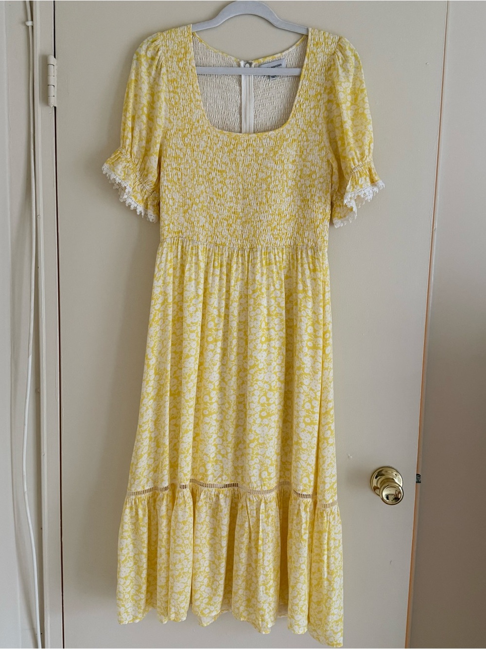 Lost + Wander Sweet Summer Daze Midi Dress, Yellow, Size M